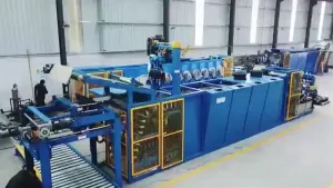 Línea batch-off para enfriamiento de láminas de caucho